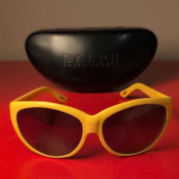 Ralph Lauren Yellow Sunglasses - Picture 1 of 4